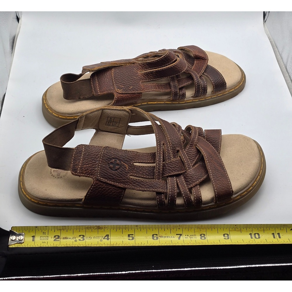 Vintage Y2K Dr. Martens Lula Fisherman Sandals Brown Leather Mens 11 Rare Chunky - Picture 11 of 12